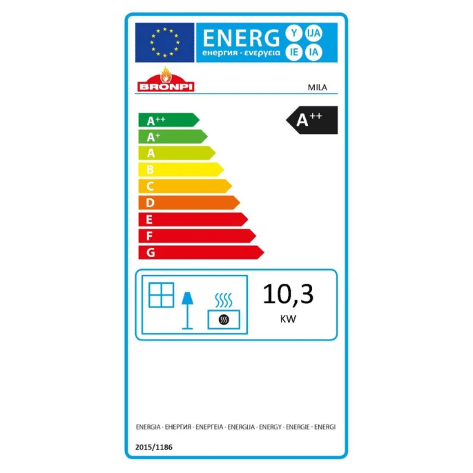 POÊLE À GRANULÉS PELLETS MILA 11 KW BRONPI – Image 4