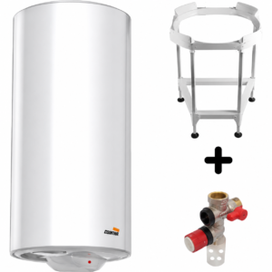 Pack Chauffe-eau Vertical Mural Stéatite 200L Ariston SAGEO + Trepied 4090027 + Groupe Sécurité Inox